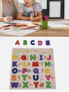 Alphabets Capital Letter Board Letter Puzzles Exercise Number Puzzles for Children - Image 9